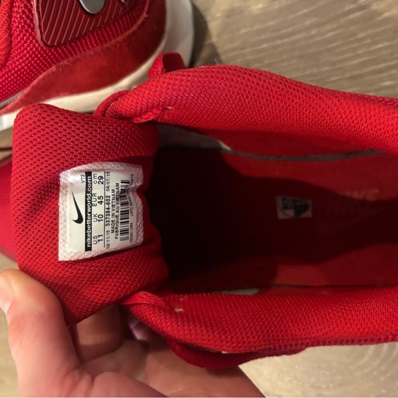 Nike Red and White Air Max Sneakers 11 - Picture 5 of 6